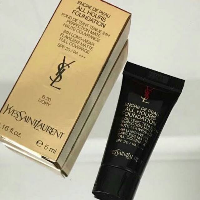 YSL ALL HOURS FOUNDATION 5ML TUBKA b20 b30 bd20 bd30 - obrazek 2