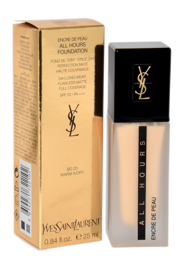 YSL Encre De Peau All Hours Foundation Flawless Matte 25ml BD20 Warm Ivory